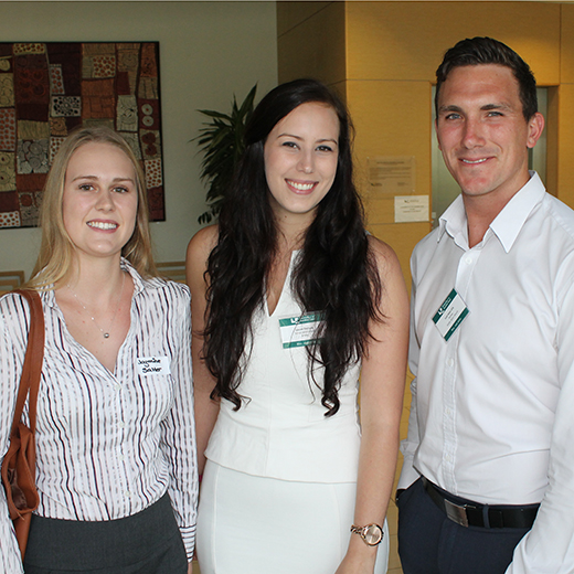 Lauren Statham, Jazmine Salter and Scott Baker