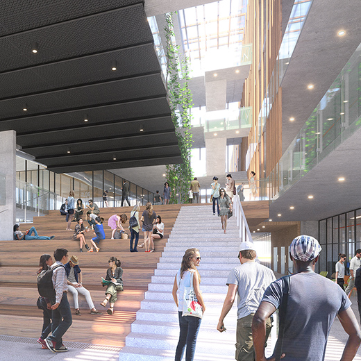 artist's impression USC Moreton Bay campus supplied by Hassell