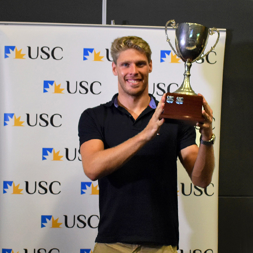 Swimmer Jake Packard was USC's 2018 Sportsperson of the Year 