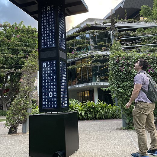 Passerby inspectors Chatterbox, installation co-created by Design Lecturer David Harris