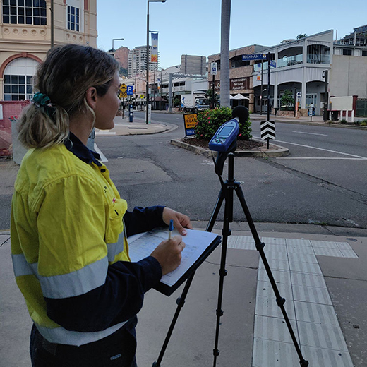 Environmental Science graduate Jess Appel at work in Townsville