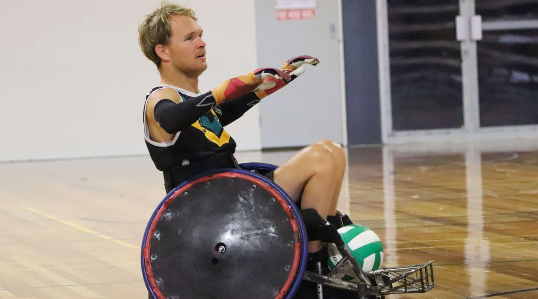 Beau Vernon training at UniSC Arena ahead of the Paralympics in Paris.