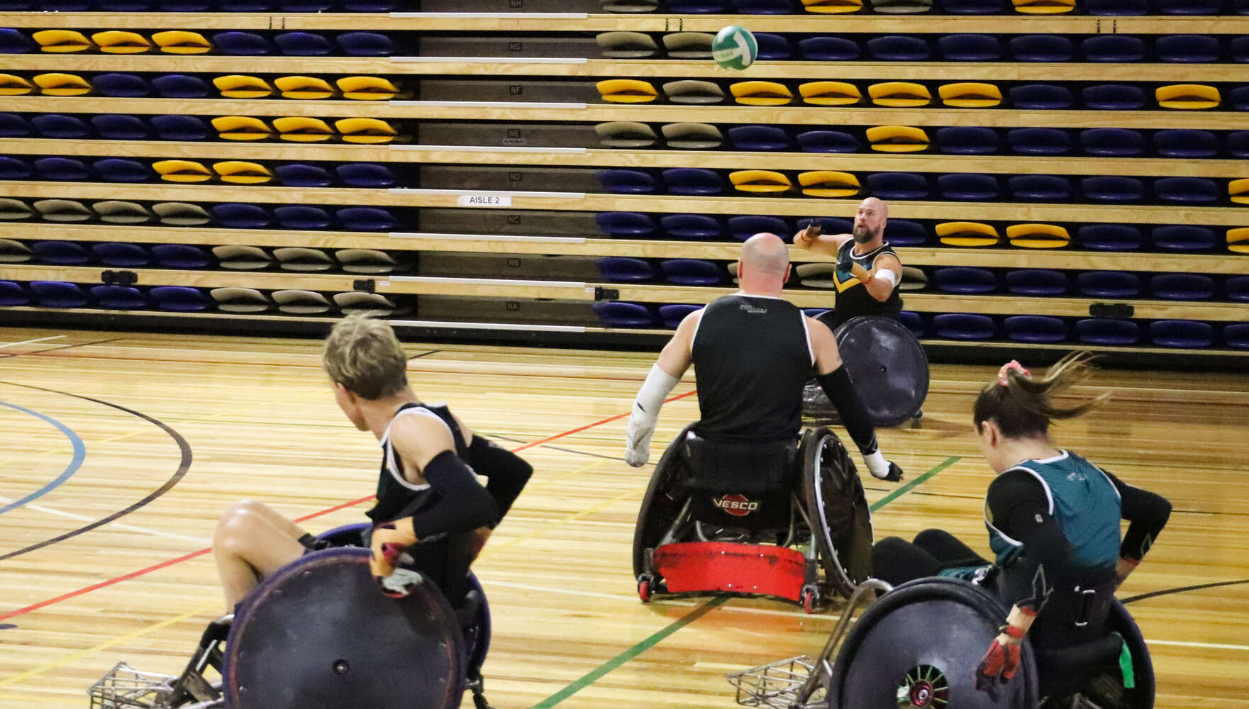 Four UniSC-based members of the Steelers squad, hitting the court for the final time before Paris.