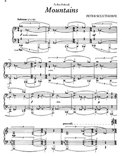 Mountains Piano Sheet Music (Sculthorpe 1981)