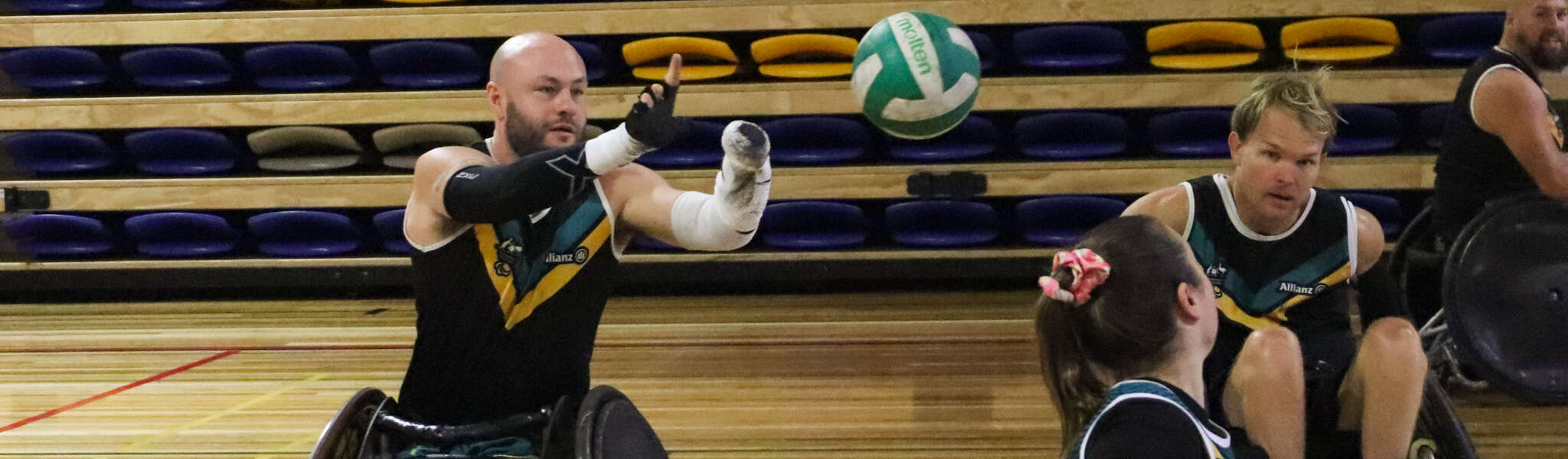 Paralympians playing Wheelchair Rugby