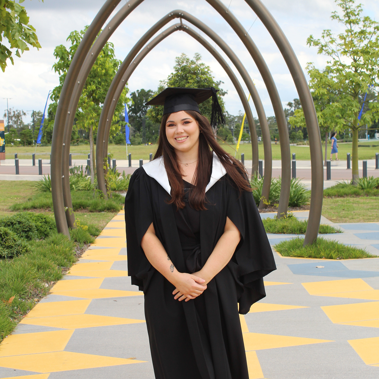 Graduate Jessica Farinosi at Moreton Bay campus
